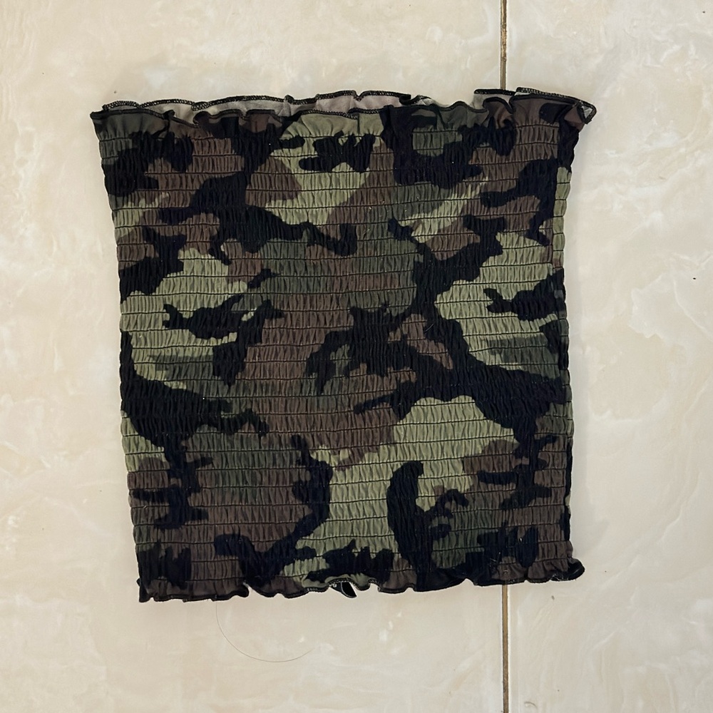 Camo tube top